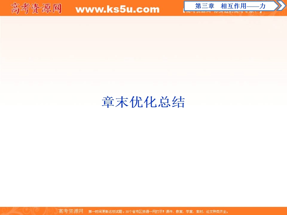 2019-2020学年人教版新教材物理必修第一册课件：第3章 6 章末优化总结 .ppt_第1页