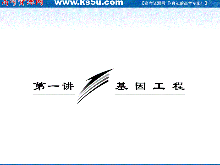 2012三维设计高三生物一轮复习：选修③第一讲基因工程（人教新课标）.ppt_第2页