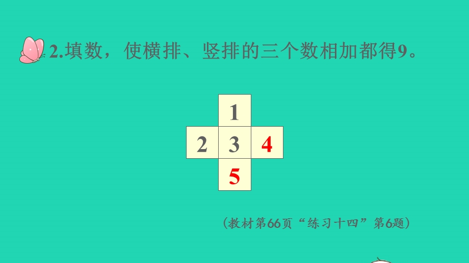 2022一年级数学上册 5 6-10的认识和加减法练习十四、十五（连加、连减及加减混合）课件 新人教版.pptx_第3页