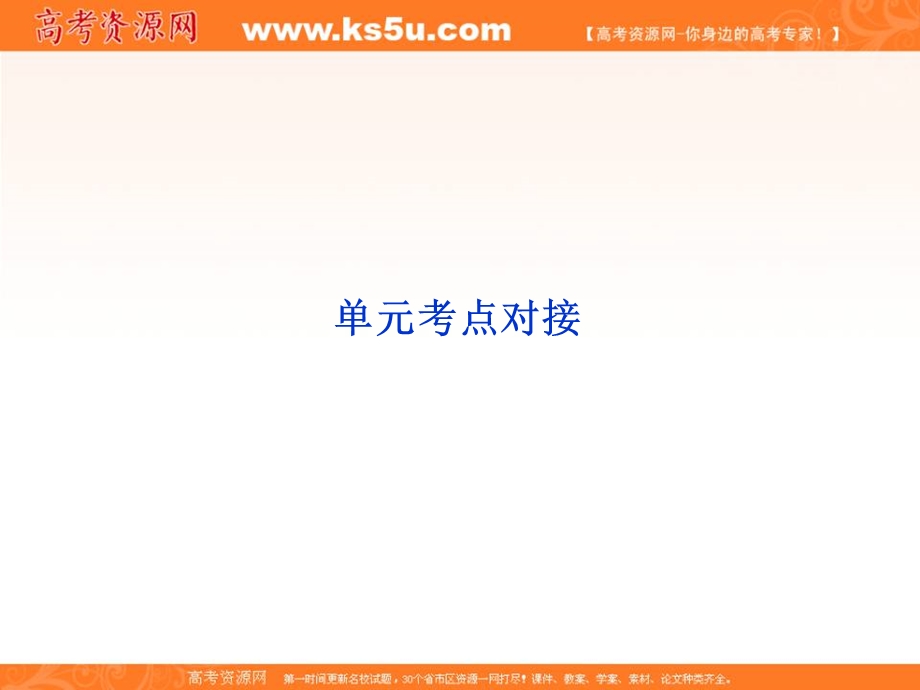 2013优化方案人教版语文必修5（RJ）精品课件：第四单元单元考点对接.ppt_第1页