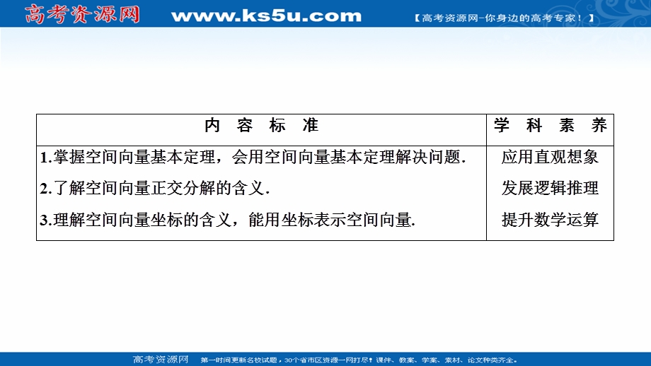 2020-2021学年人教A版数学选修2-1配套课件：3-1-4　空间向量的正交分解及其坐标表示 .ppt_第2页