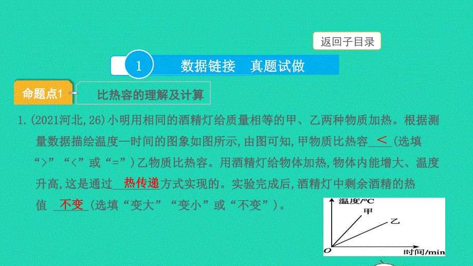 2022中考物理 第一部分 知识梳理 第6讲 比热容 热量的计算课件.pptx_第3页