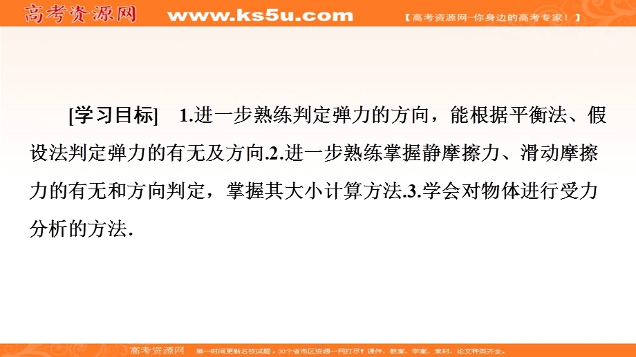 2019-2020学年人教版物理必修一课件：第3章 习题课2　物体的受力分析 .ppt_第2页