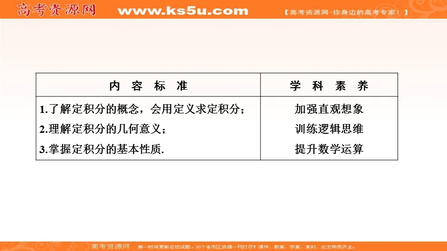 2020-2021学年人教A版数学选修2-2课件：1-5-3　定积分的概念 .ppt_第2页