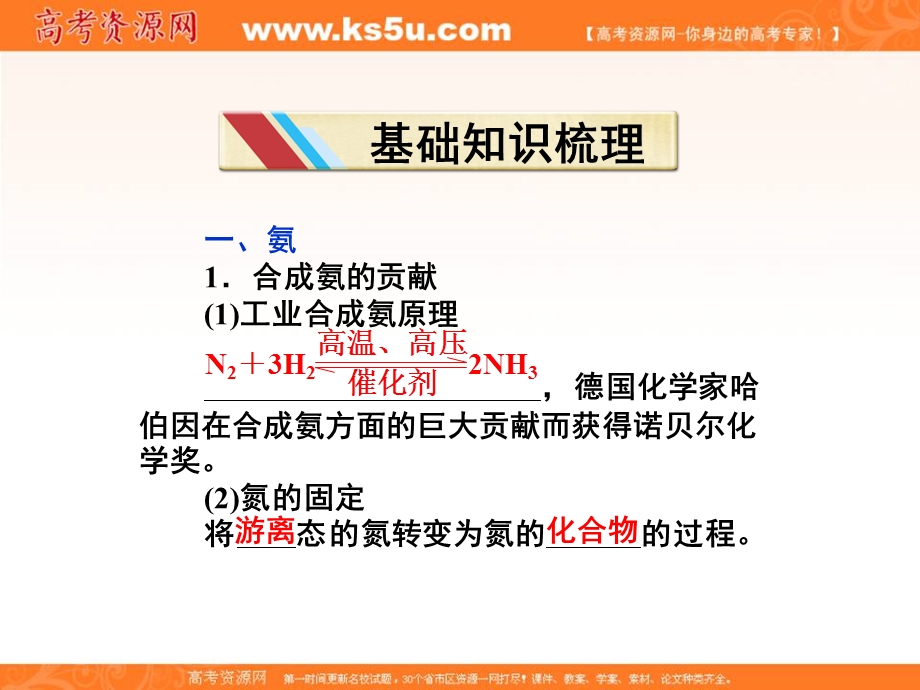 2016学年高一化学人教版必修1同步课件：《氨、硝酸、硫酸》PPT课件2 .ppt_第3页