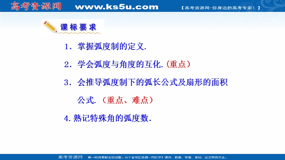 2021-2022学年新教材人教A版数学必修第一册课件：5-1-2 弧度制 .ppt_第3页