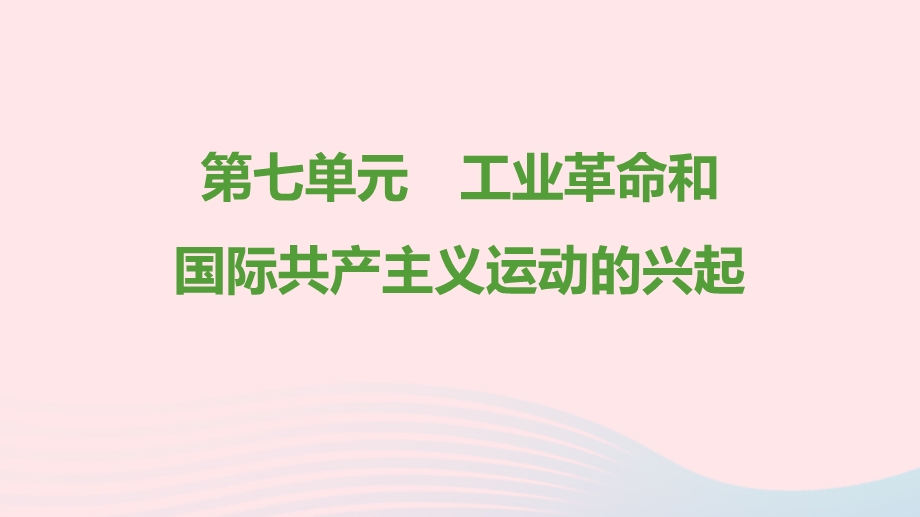 九年级历史上册 第七单元 工业革命和国际共产主义运动的兴起思维导图课件 新人教版.ppt_第1页