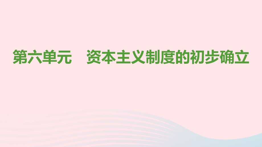 九年级历史上册 第六单元 资本主义制度的初步确立思维导图课件 新人教版.ppt_第1页