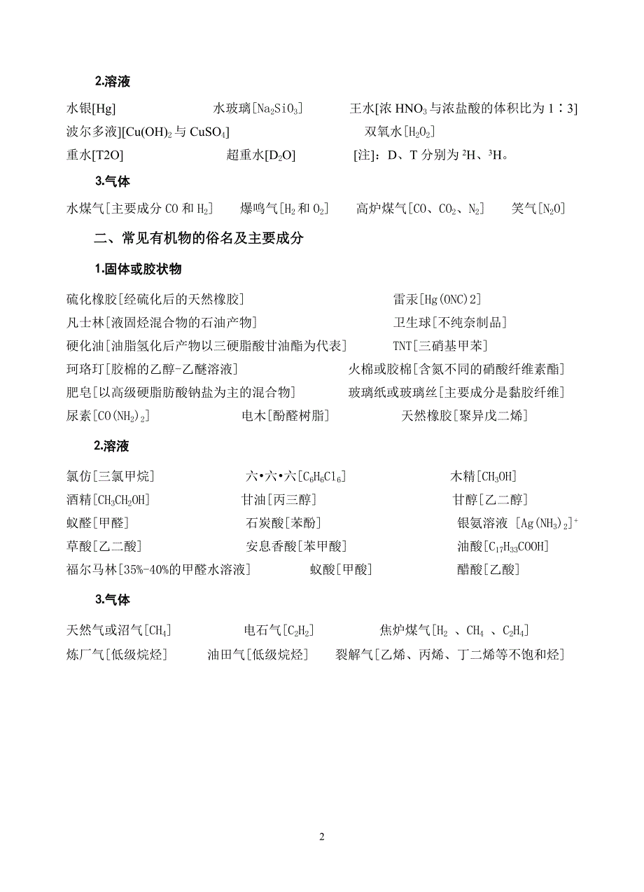 09 新教材中常见物质俗称小汇（中学化学）（+）.doc_第2页