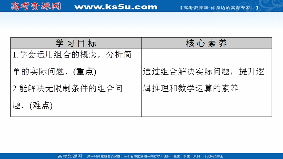 2020-2021学年人教A版数学选修2-3课件：第1章 1-2 1-2-2 第2课时　组合的综合应用 .ppt_第2页