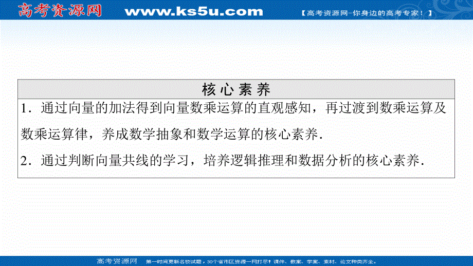 2021-2022学年新教材人教A版数学必修第二册课件：第6章 6-2-3　向量的数乘运算 .ppt_第3页