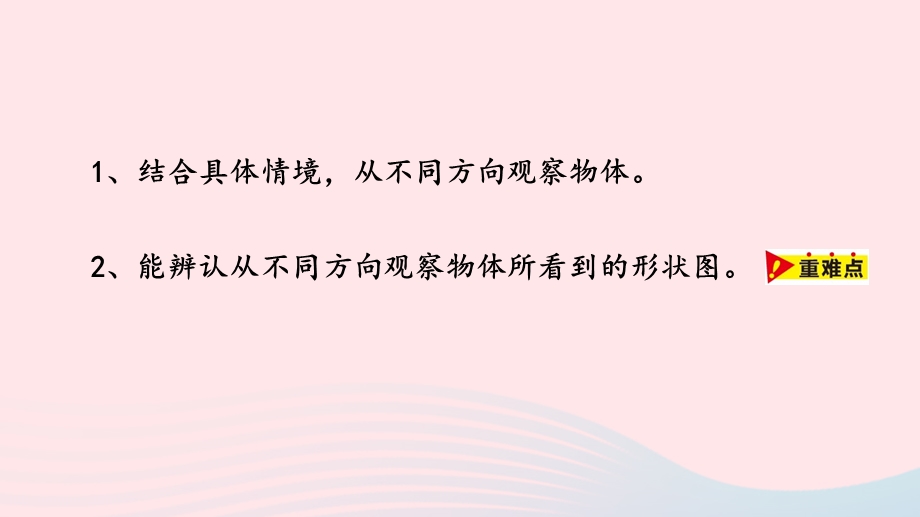 2023四年级数学下册 1 观察物体（二）第1课时 观察实物教学课件 冀教版.pptx_第2页