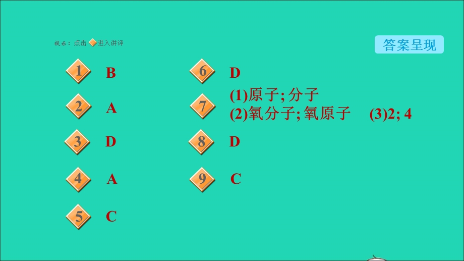 2021九年级化学上册 第3单元 物质构成的奥秘 课题1 分子和原子第2课时 原子 目标一 原子习题课件（新版）新人教版.ppt_第2页