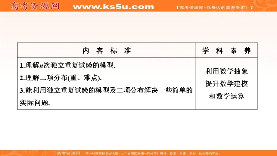 2020-2021学年人教A版数学选修2-3课件：2-2-3　独立重复试验与二项分布 .ppt_第2页