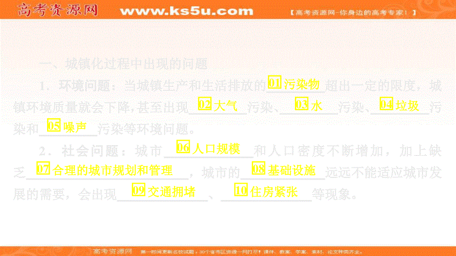 2020地理新教材同步导学提分教程人教第二册课件：第二章 第二节 第二课时　城镇化过程中出现的问题 .ppt_第3页