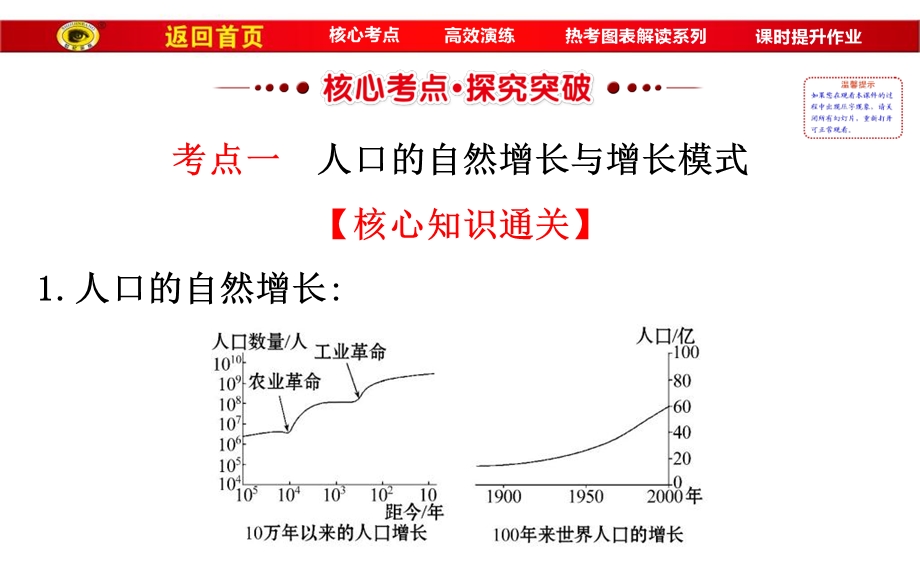 2017届世纪金榜高中地理一轮全程复习方略（教师用书）-人口的数量变化和人口的合理容量 （共77张PPT） .ppt_第3页