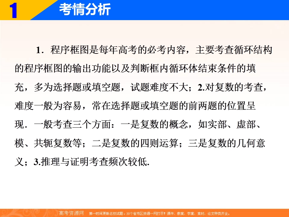 2018届高三数学（理）二轮复习课件：第一部分 专题六 第一讲　算法、复数、推理与证明 .ppt_第2页