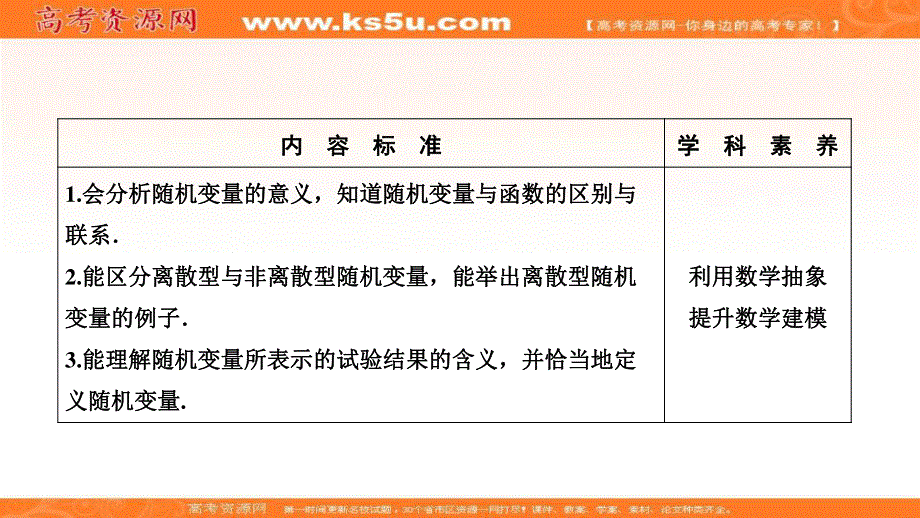 2020-2021学年人教A版数学选修2-3课件：2-1-1 离散型随机变量 .ppt_第2页