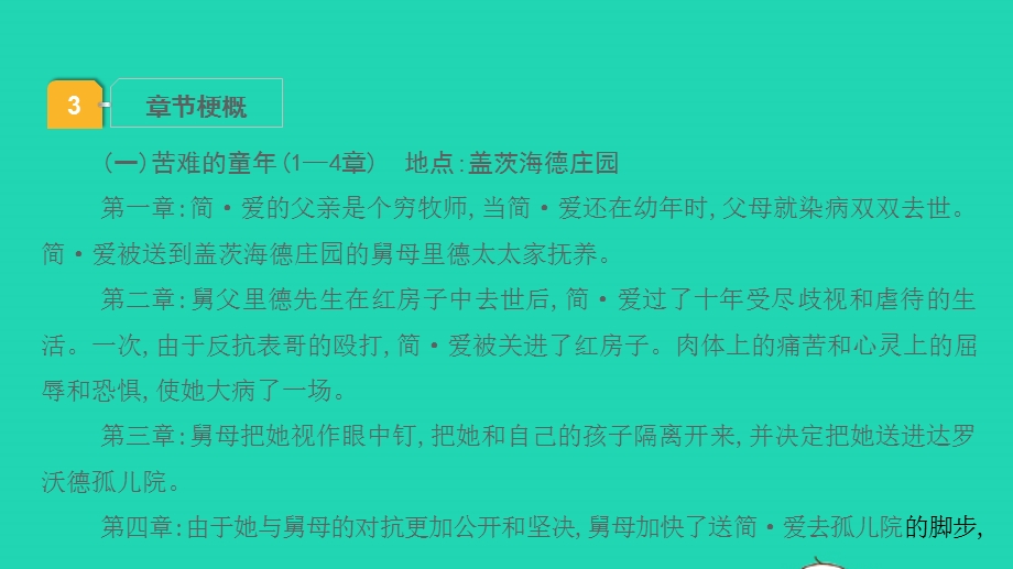 2022中考语文 第三部分 现代文阅读 课题十六 名著阅读 6简 爱课件.pptx_第3页