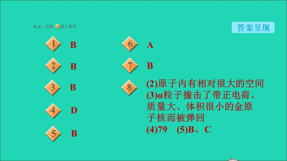 2021九年级化学上册 第3单元 物质构成的奥秘 课题2 原子的结构 第1课时 原子的构成 相对原子质量 目标一 原子的构成习题课件（新版）新人教版.ppt_第2页