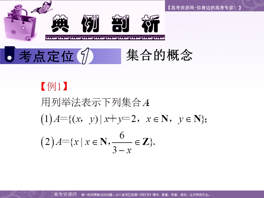 2013届新课标高中数学（文）第一轮总复习第1章第1讲 集合的概念、集合间的基本关系.ppt_第3页