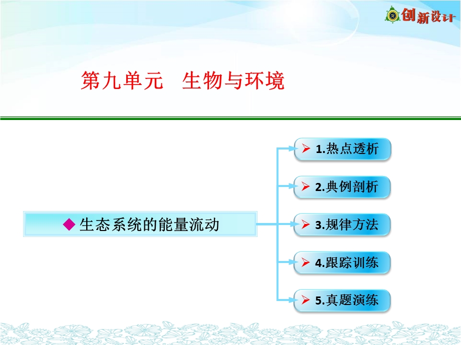 2017届人教版高三生物第一轮复习课件：3-2-4 生态系统的能量流动 .ppt_第1页