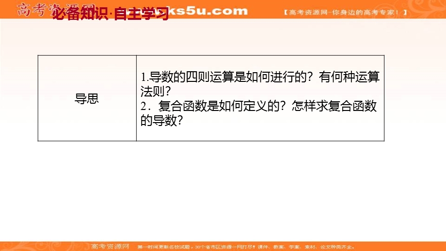 2021-2022学年新教材人教A版数学选择性必修二课件：第五章 5-2-2 导数的四则运算法则 5-2-3 简单复合函数的导数 .ppt_第3页