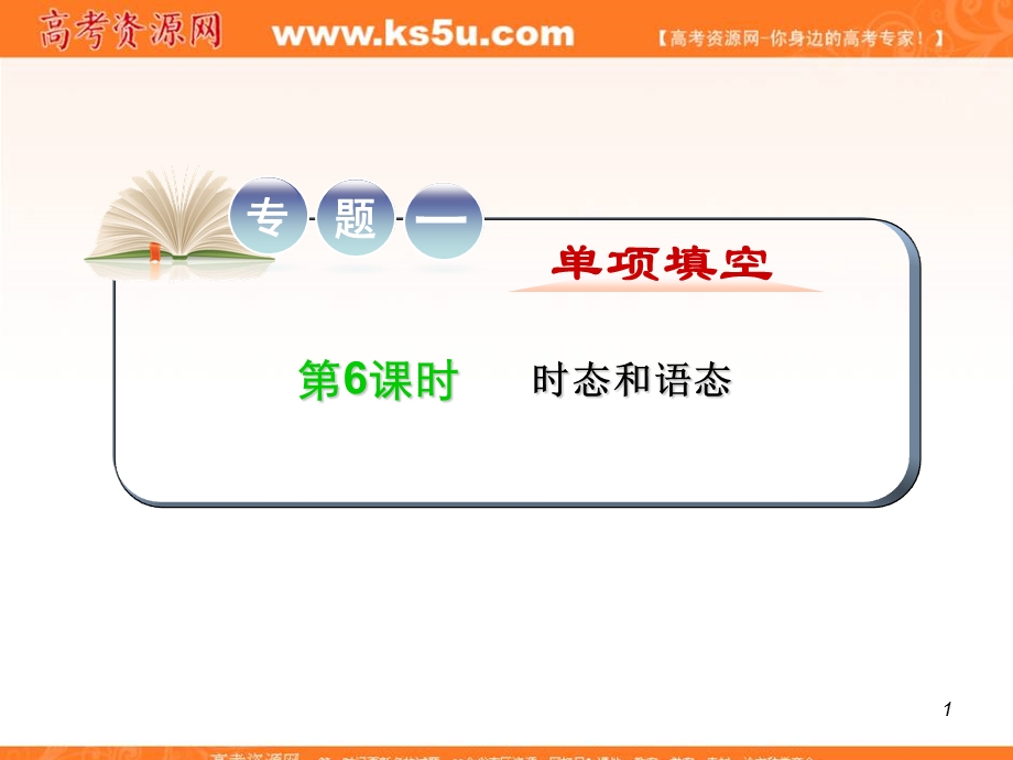 2012届江苏省高考英语二轮总复习专题导练课件：第6课时 时态和语态.ppt_第1页