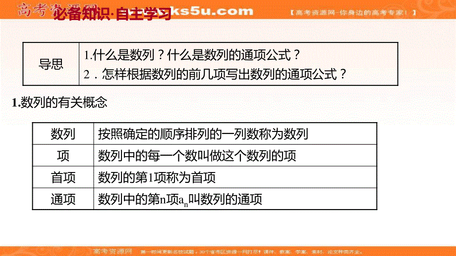 2021-2022学年新教材人教A版数学选择性必修二课件：第四章 4-1 第1课时 数列的概念与简单表示法 .ppt_第3页