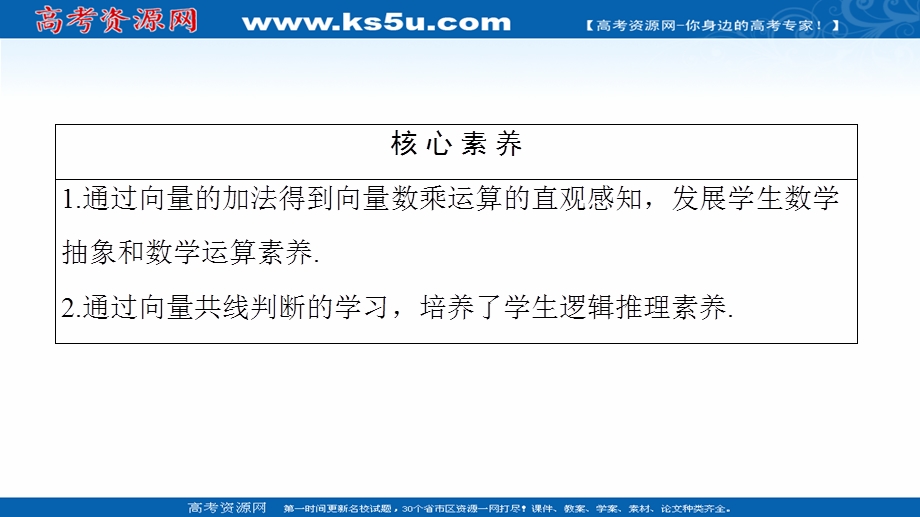 2020-2021学年人教A版高中数学必修4课件：2-2-3　向量数乘运算及其几何意义 .ppt_第3页