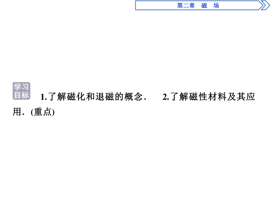 2019-2020学年人教版物理选修1-1同步配套课件：第二章 5 第五节　磁性材料 .ppt_第2页