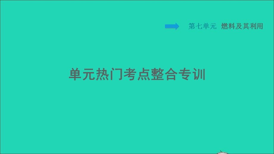 2021九年级化学上册 第7单元 燃料及其利用热门考点整合专训习题课件（新版）新人教版.ppt_第1页