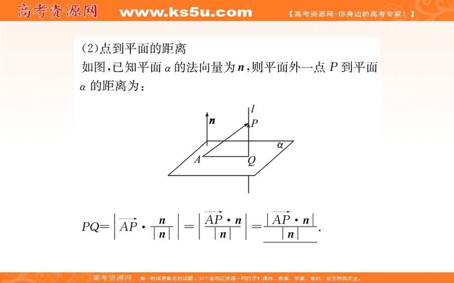 2021-2022学年新教材人教A版数学选择性必修第一册课件：1-4-2用空间向量研究距离、夹角 问题 .ppt_第3页