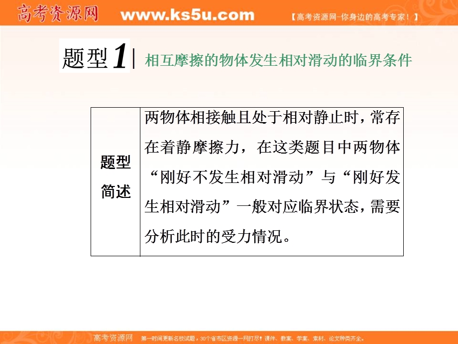 2018届高三物理二轮复习课件：相互作用 牛顿动动定律 高考研究（五） 动力学中的临界问题 .ppt_第2页