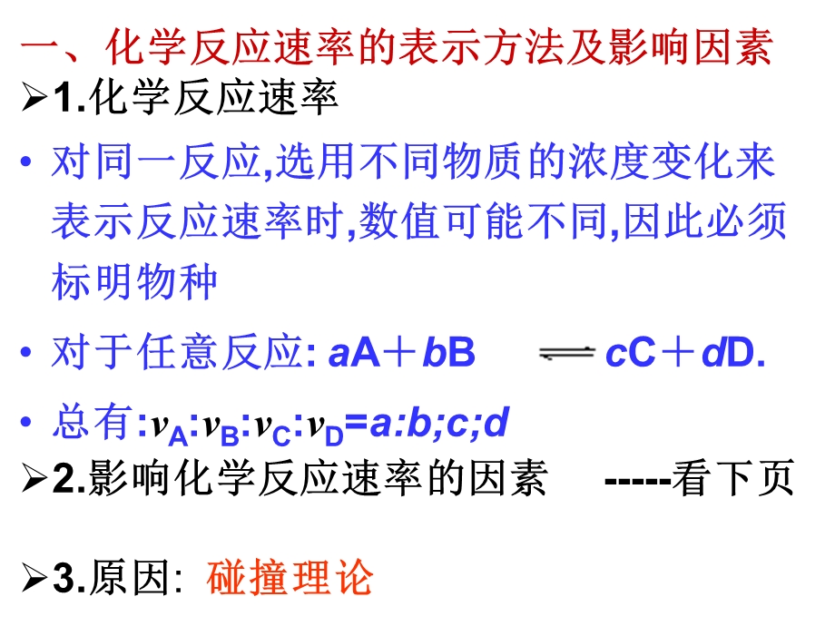 2012届湖南高三化学习总复习课件：专题二 第08、09课时 化学反应速率和化学平衡的标志（人教版）.ppt_第3页