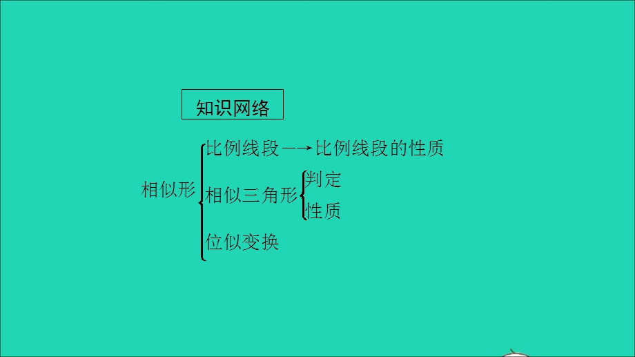 2021九年级数学上册 第22章 相似形章末复习与小结习题课件（新版）沪科版.ppt_第2页