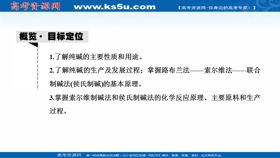 2020-2021学年人教版化学选修2课件：第一单元 课题3　纯碱的生产 .ppt_第2页