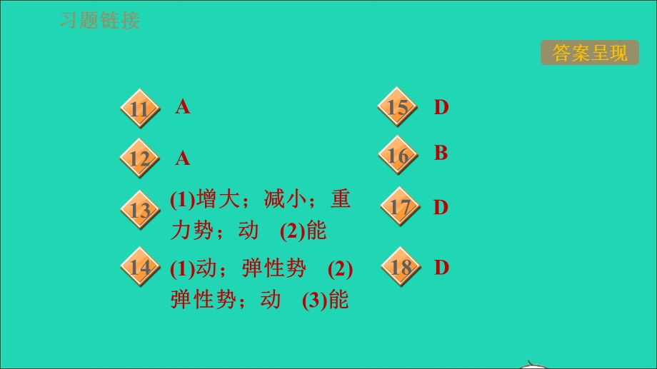 2021九年级物理上册 第11章 机械功与机械能 11.4认识动能和势能第2课时机械能及其转化习题课件 （新版）粤教沪版.ppt_第3页