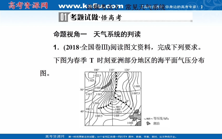 2020届地理高考二轮专题复习课件：专题二 高频考点3 常见天气系统 .ppt_第2页