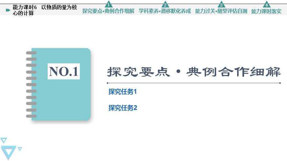 2021-2022学年新教材人教版化学必修第一册课件：第2章 第3节　能力课时6 以物质的量为核心的计算 .ppt_第3页