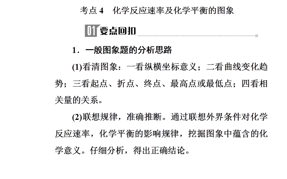 2020届化学高考二轮专题复习课件：第一部分 专题七考点4 化学反应速率及化学平衡的图象 .ppt_第2页