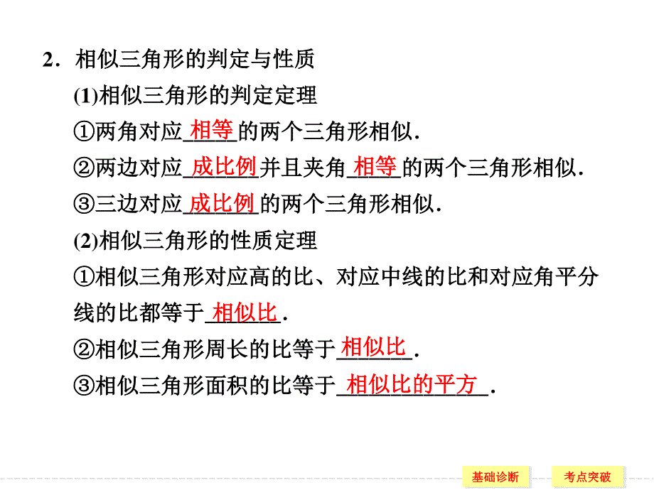 2016届《创新设计》数学一轮（理科）人教A版配套精品课件 选修4-1-1 几何证明选讲.ppt_第3页