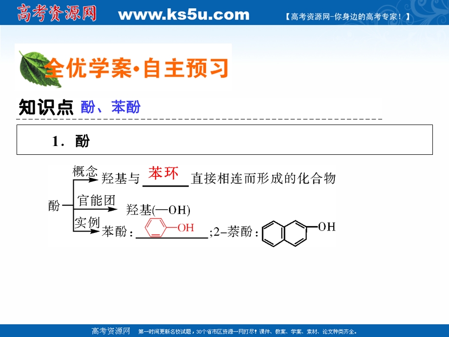 2020-2021学年人教版化学选修5课件：第3章 第1节 第2课时 酚 .ppt_第3页