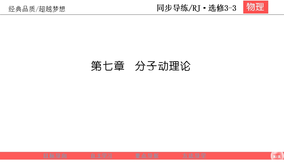 2019-2020学年人教版物理选修3-3同步导练课件：7-2　分子的热运动 .ppt_第2页