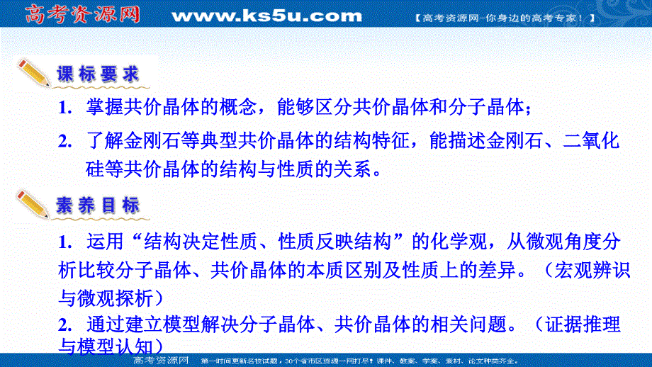 2021-2022学年新教材人教版化学选择性必修第二册课件：3-2-2 共价晶体 .ppt_第3页