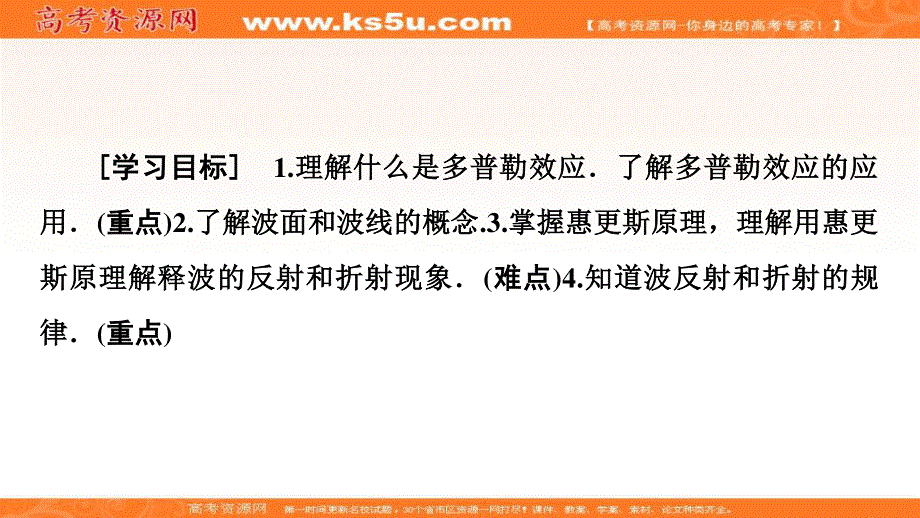 2019-2020学年人教版物理选修3-4课件：第12章 5　多普勒效应 6　惠更斯原理 .ppt_第2页