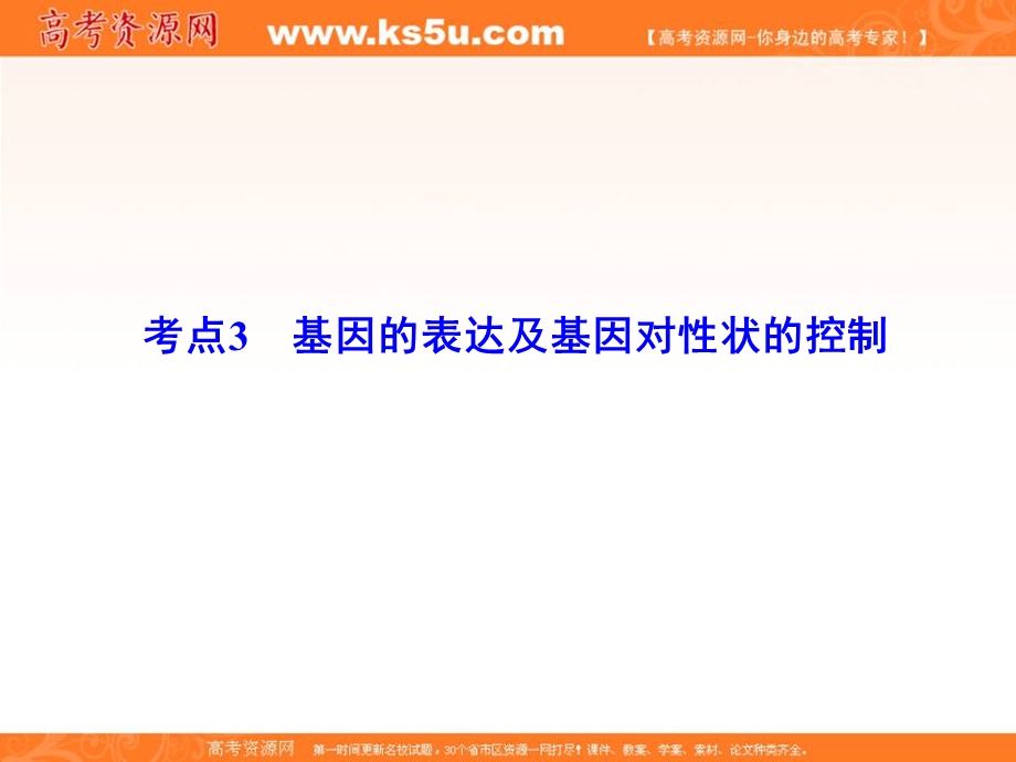 2018届高三生物二轮复习课件：第1部分知识专题突破 专题六　遗传的分子基础1-6-3 .ppt_第3页