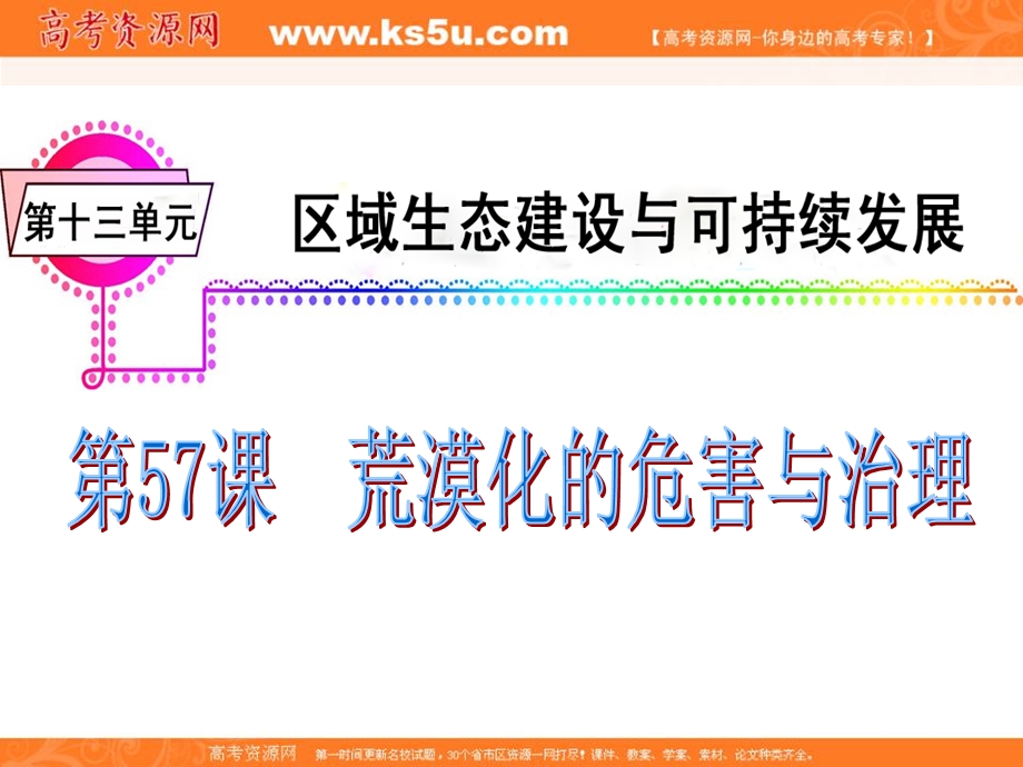 012届高三地理复习课件（广东用）模块4__第13单元__第57课__荒漠化的危害与治理.ppt_第2页