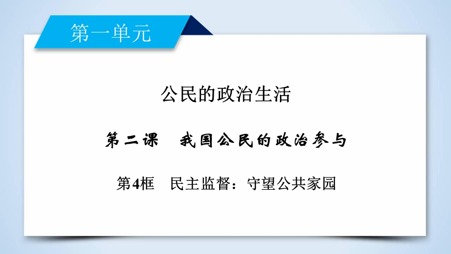 2019-2020学人教版政治必修二导学同步课件：第2课 第4框　民主监督：守望公共家园 .ppt_第2页