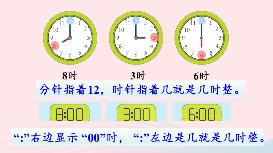 2022一年级数学上册 7 认识钟表练习十九教学课件 新人教版.pptx_第3页